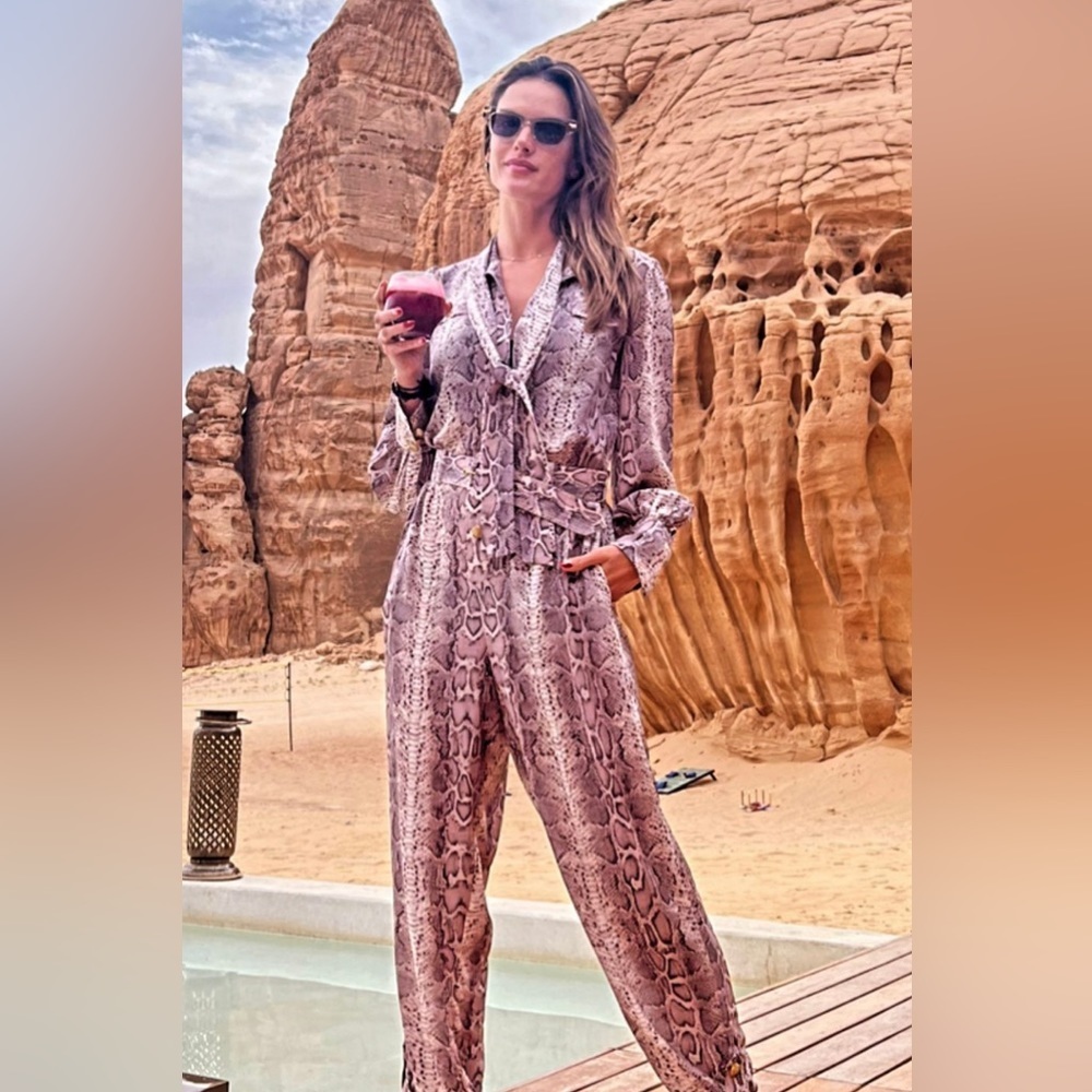 Zimmermann Silk Animal Print Jumpsuit w/ Tags Zimmermann Size 1